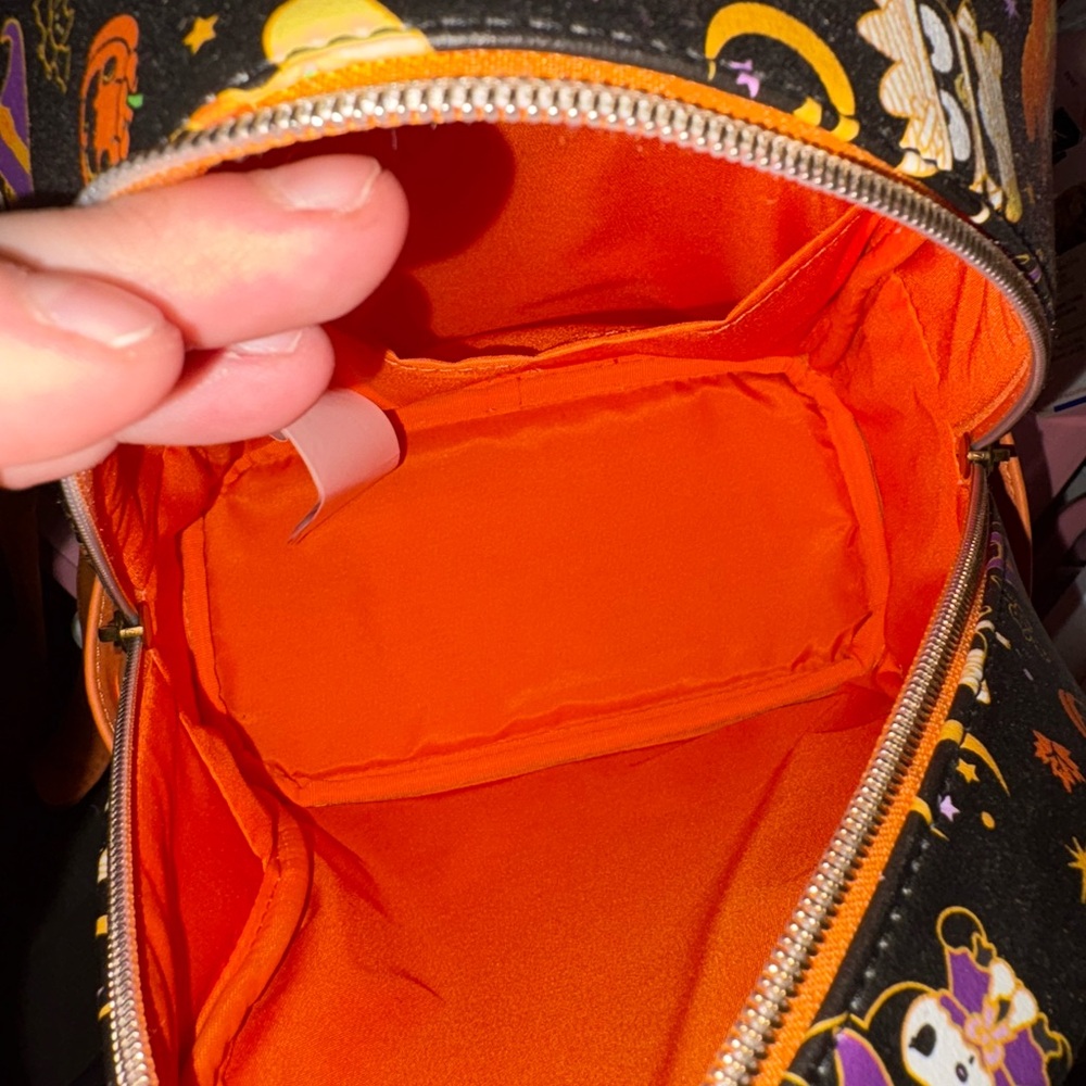 Loungefly Black and Orange Character Backpack - Picture 2 of 2